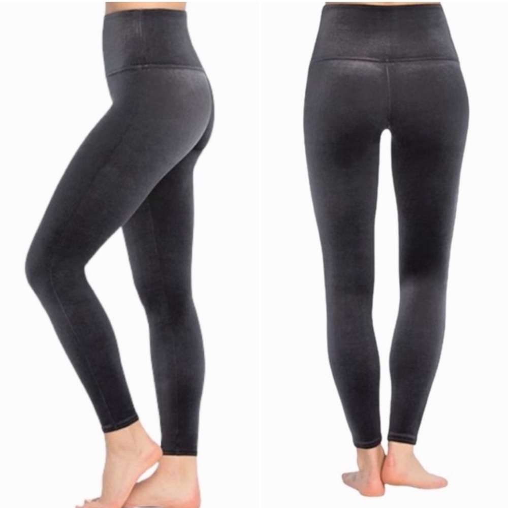 Spanx ready to wow velvet leggings size medium